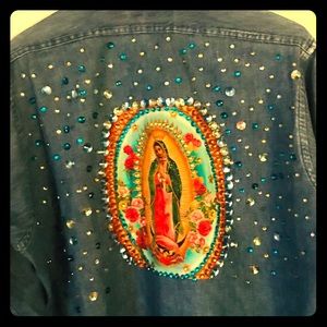 Blue Jean Shirt decorated